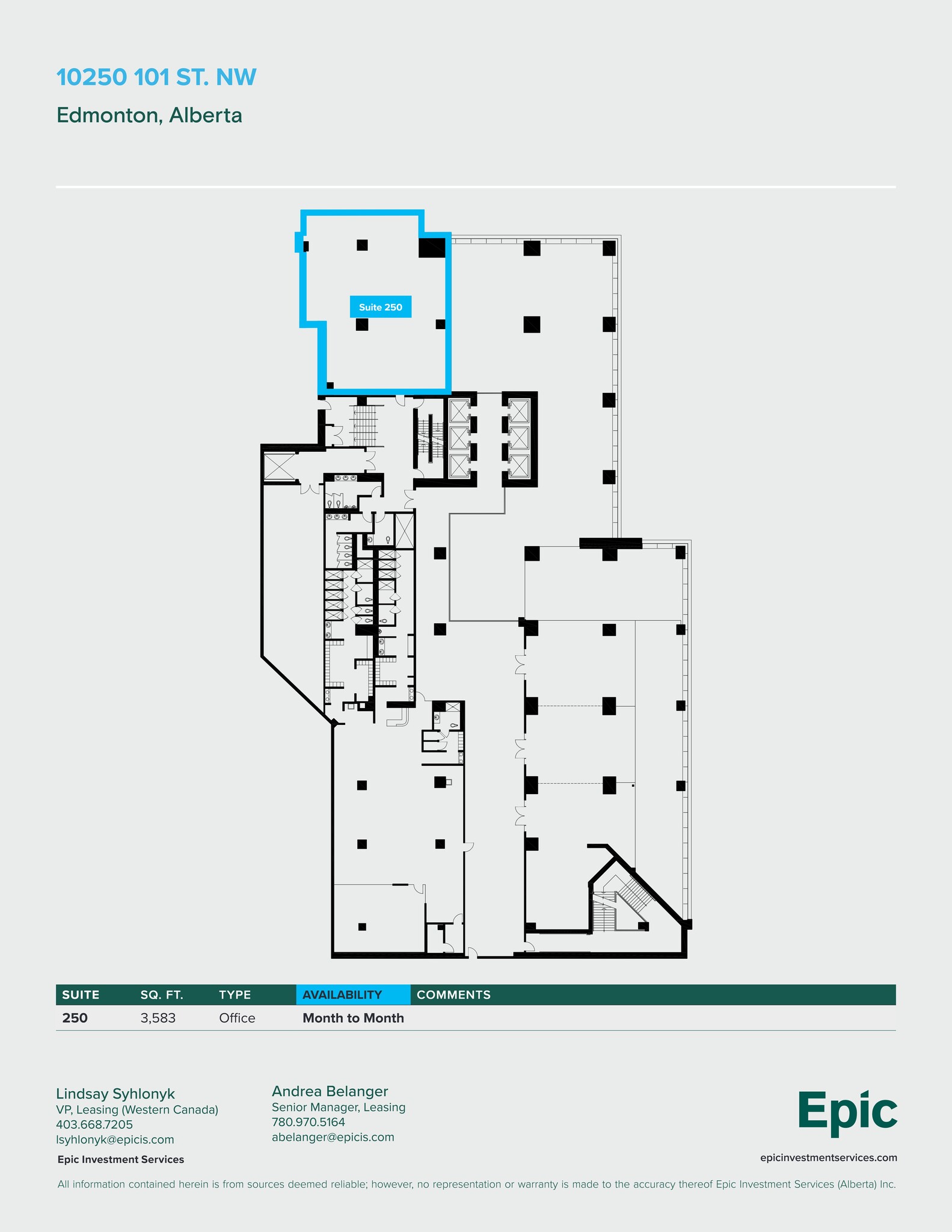 10250 101st St NW, Edmonton, AB for lease Site Plan- Image 1 of 1