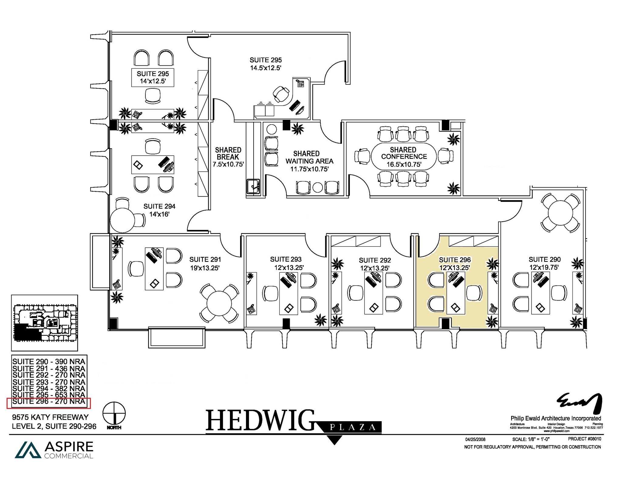 9575 Katy Fwy, Houston, TX à louer Plan d’étage- Image 1 de 1