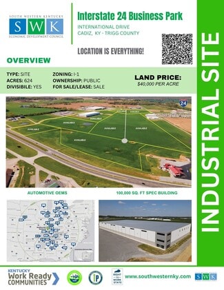 Plus de détails pour International Drive, Cadiz, KY - Terrain à vendre