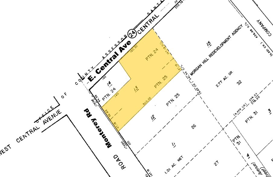 0 Monterey Rd, Morgan Hill, CA à vendre - Plan cadastral - Image 2 de 4