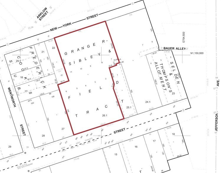 660 660-668 W Main St, Rochester, NY à vendre - Plan cadastral - Image 2 de 2