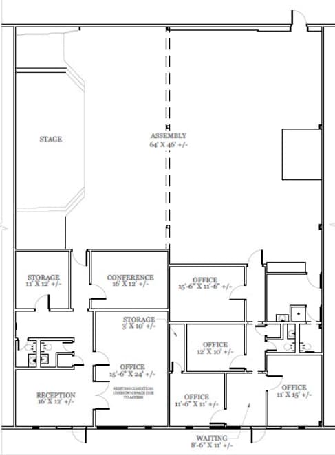 1100-1120 Luke St, Irving, TX à louer Plan d’étage- Image 1 de 1