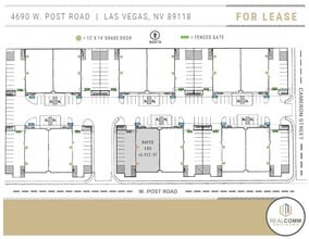 4690 W Post Rd, Las Vegas, NV à louer Plan de site- Image 2 de 4