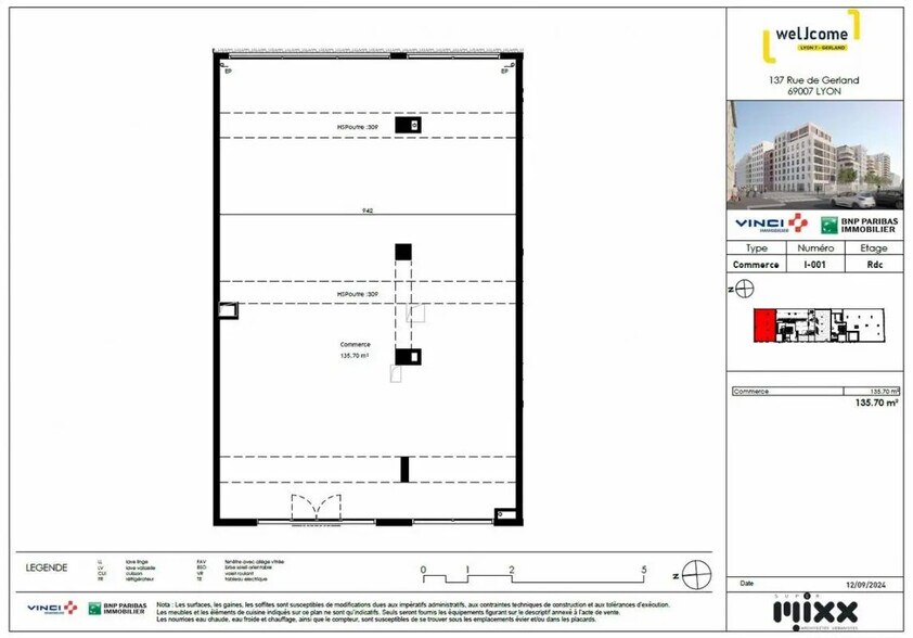 Retail in Lyon for lease - Floor Plan - Image 2 of 4