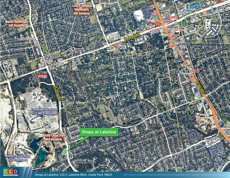 115 S Lakeline Blvd, Cedar Park, TX à louer - Photo du bâtiment - Image 3 de 3