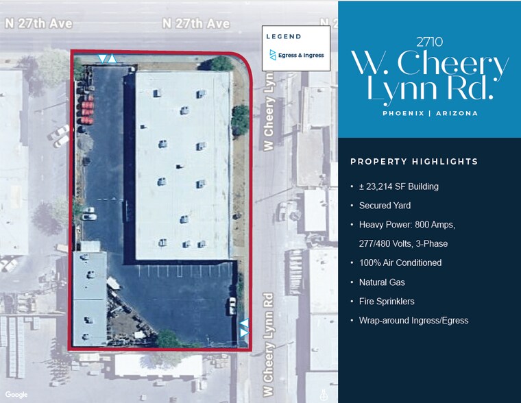 2710 W Cheery Lynn Rd, Phoenix, AZ à vendre - Photo du bâtiment - Image 2 de 6