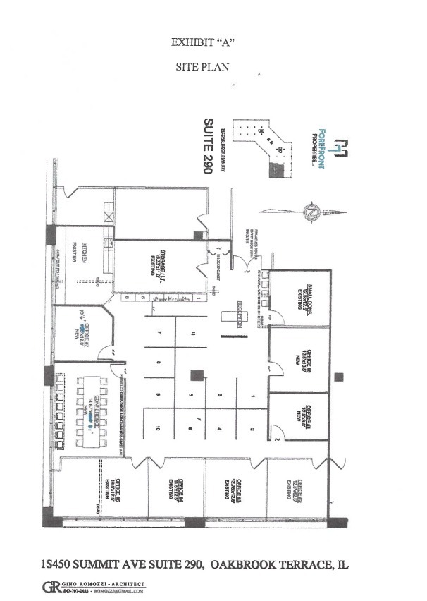 1 S 450 Summit Ave, Oakbrook Terrace, IL à louer Plan d  tage- Image 1 de 1