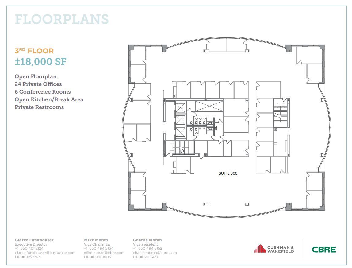 305 Walnut St, Redwood City, CA à louer Plan d  tage- Image 1 de 1