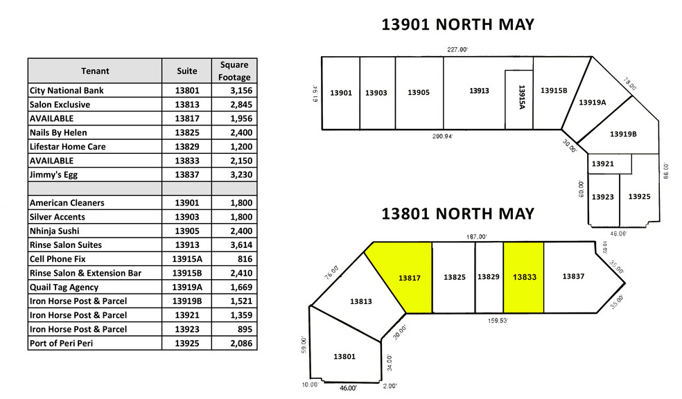 13802-13804 N May Ave, Oklahoma City, OK à louer - Plan de site - Image 3 de 3