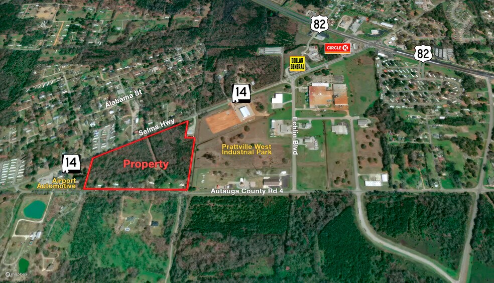 Autauga County Rd 4, Prattville, AL for sale - Aerial - Image 1 of 2