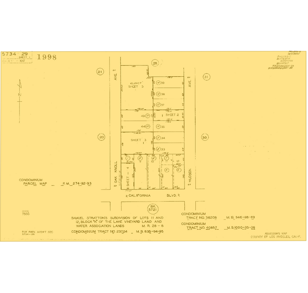 495 S Hudson Ave, Pasadena, CA for sale - Plat Map - Image 1 of 1