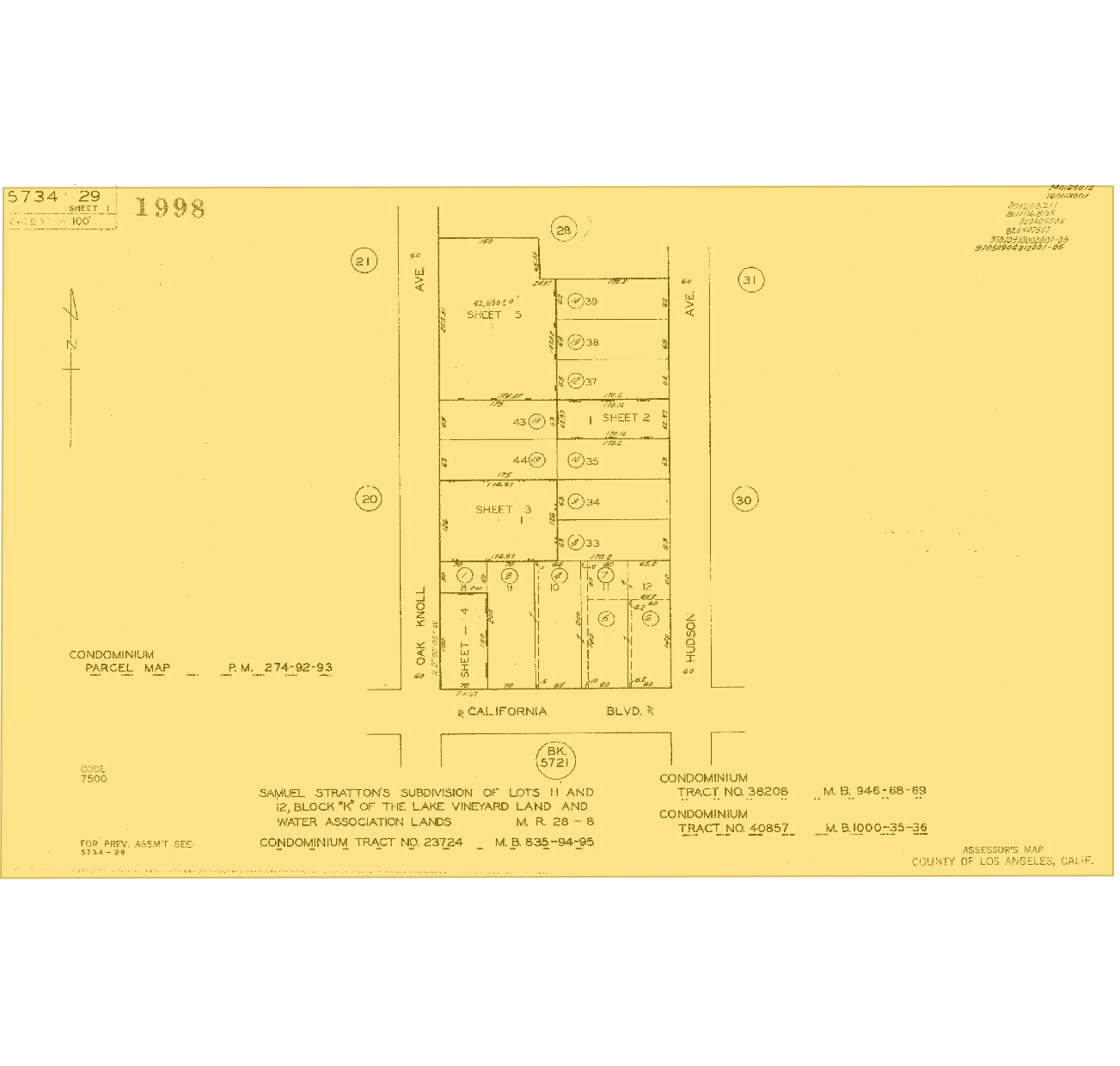 495 S Hudson Ave, Pasadena, CA for sale Plat Map- Image 1 of 2