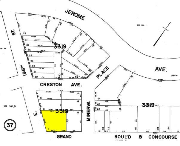 2851-2855 Grand Concourse, Bronx, NY for lease - Plat Map - Image 2 of 5