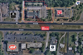 422 US Highway 22 W, Readington, NJ - AERIAL  map view