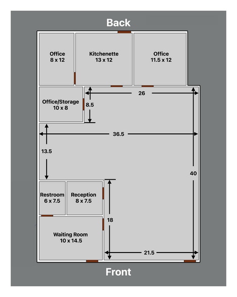 201 N Oak Ave, Cookeville, TN à louer - Plan d’étage - Image 2 de 6