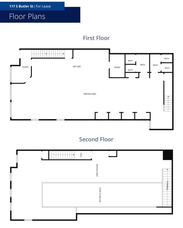 117 S Butler St, Madison, WI à louer Plan d’étage- Image 1 de 1