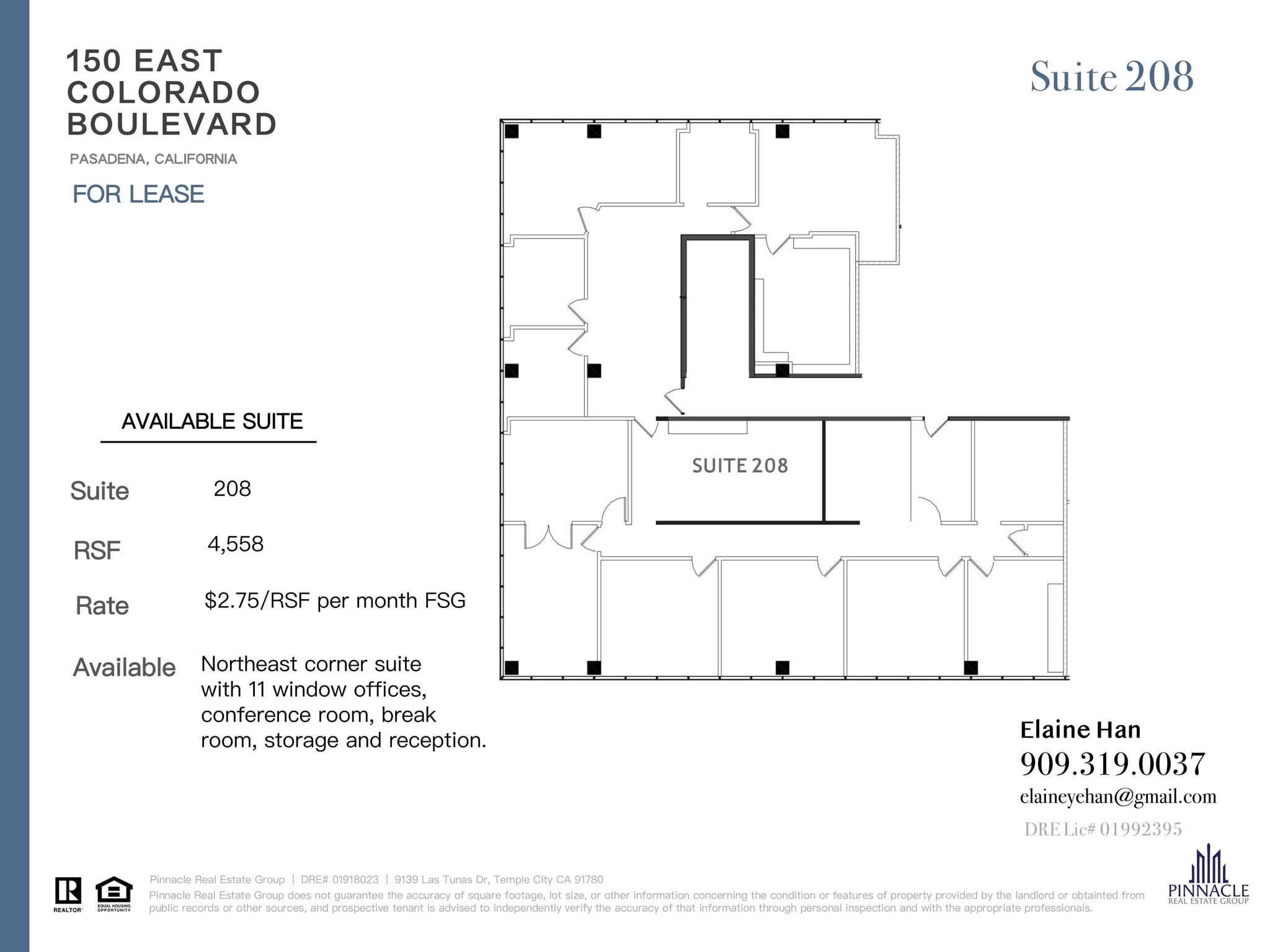 150 E Colorado Blvd, Pasadena, CA for lease Floor Plan- Image 1 of 1