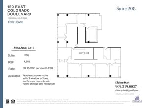 150 E Colorado Blvd, Pasadena, CA for lease Floor Plan- Image 1 of 1