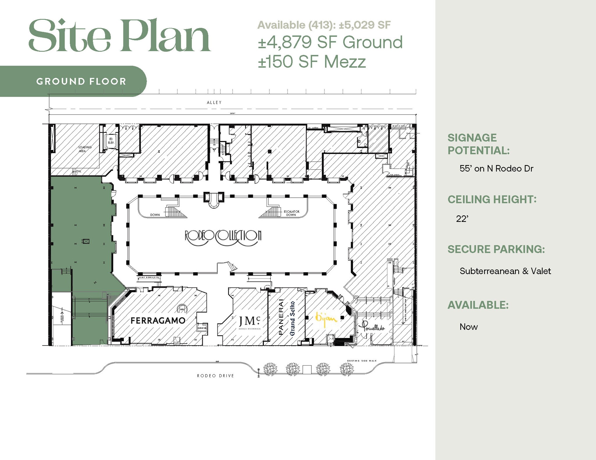 421-443 N Rodeo Dr, Beverly Hills, CA à louer Plan de site- Image 1 de 4
