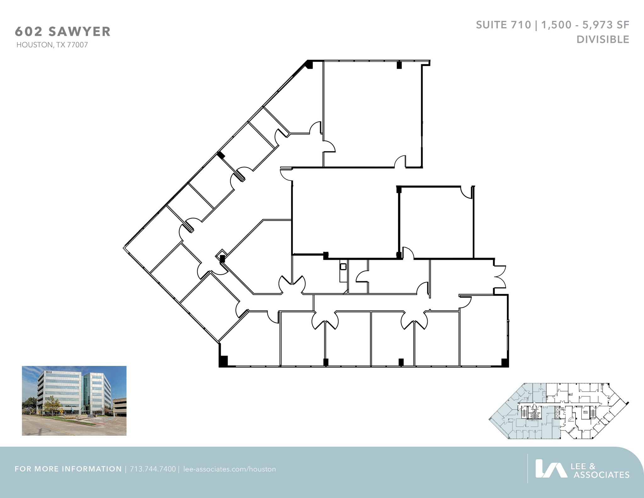 602 Sawyer St, Houston, TX à louer Plan d’étage- Image 1 de 1