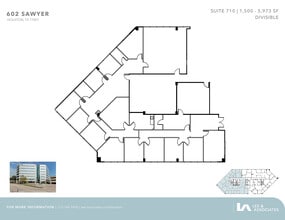 602 Sawyer St, Houston, TX à louer Plan d’étage- Image 1 de 1