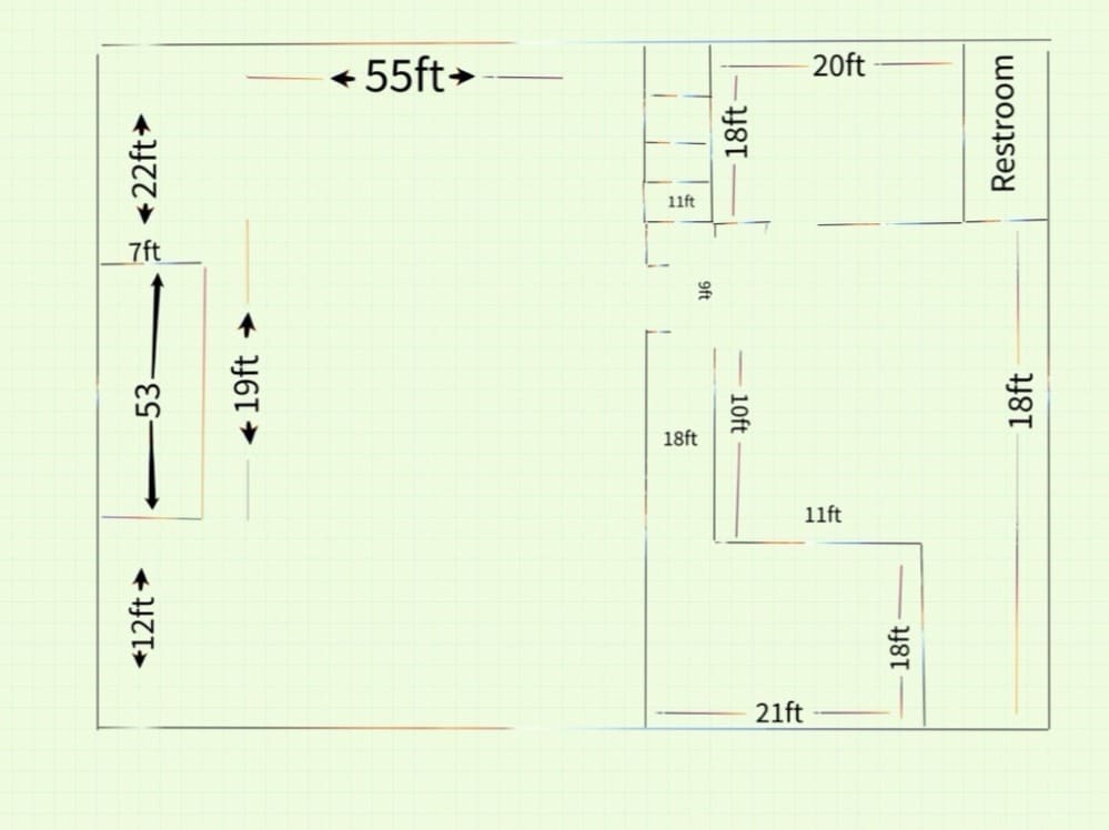 842 S 1st St, San Jose, CA for lease Floor Plan- Image 1 of 2