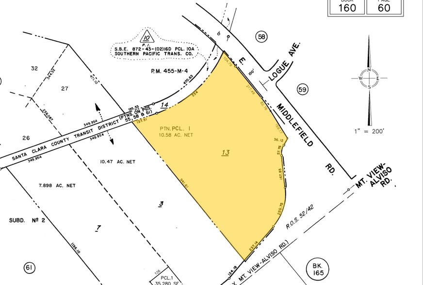 675 E Middlefield Rd, Mountain View, CA à louer - Plan cadastral - Image 2 de 10