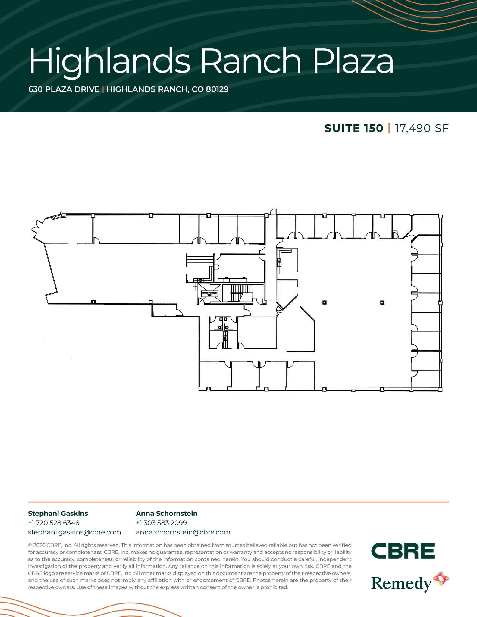 630 Plaza Dr, Highlands Ranch, CO for lease Floor Plan- Image 1 of 13