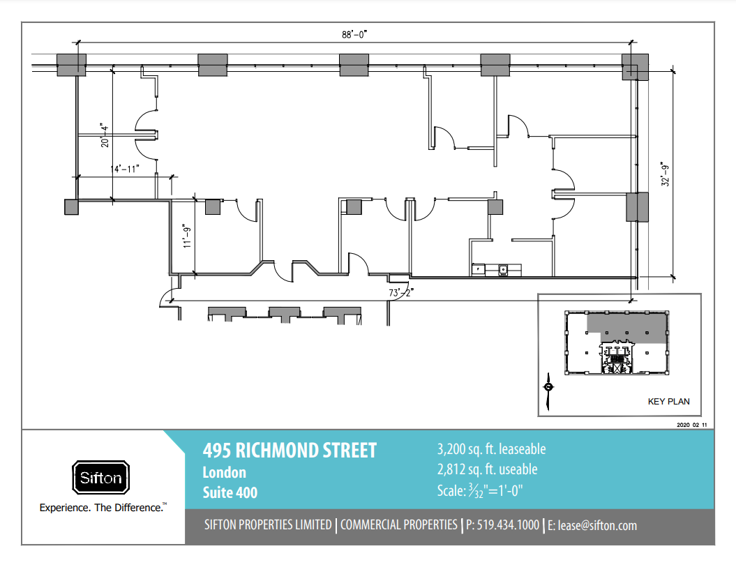 495 Richmond St, London, ON à louer Plan d  tage- Image 1 de 1