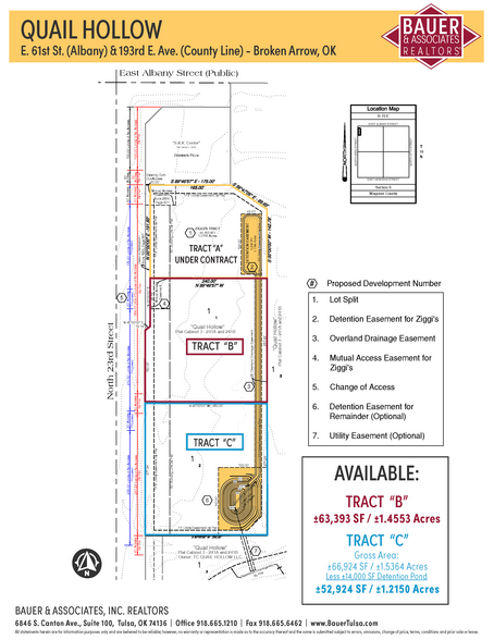 61st & County Line Rd, Broken Arrow, OK for sale - Plat Map - Image 3 of 6