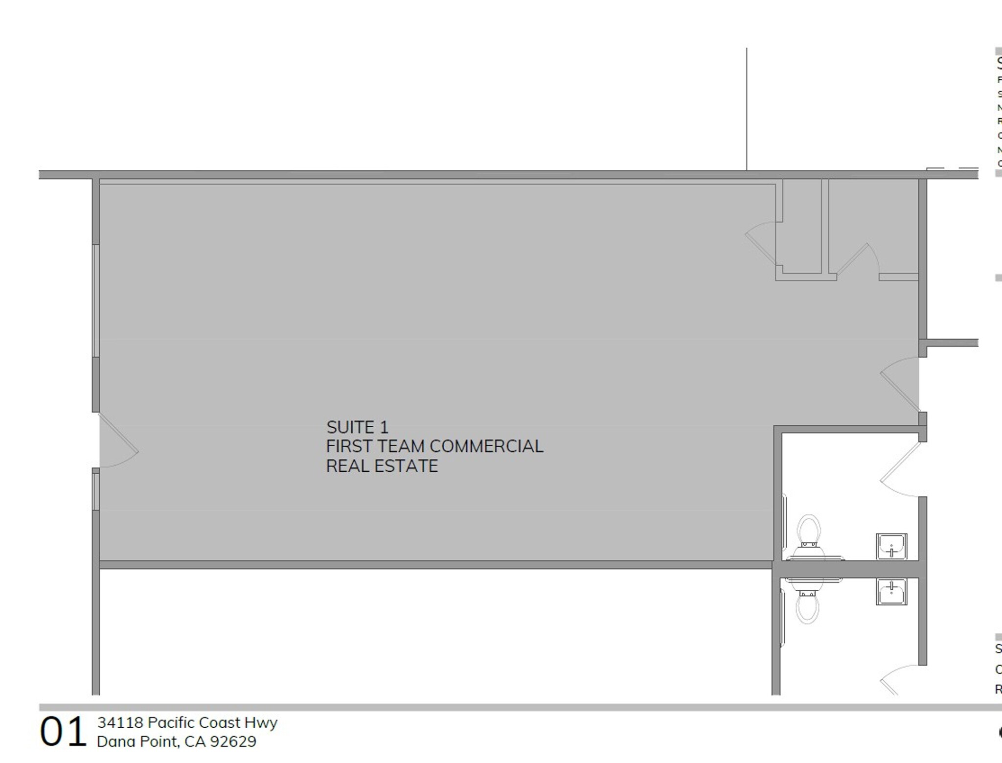 34118 Pacific Coast Hwy, Dana Point, CA for lease Interior Photo- Image 1 of 1