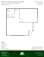 22607 La Palma Ave, Yorba Linda, CA à louer Plan d’étage- Image 1 de 1