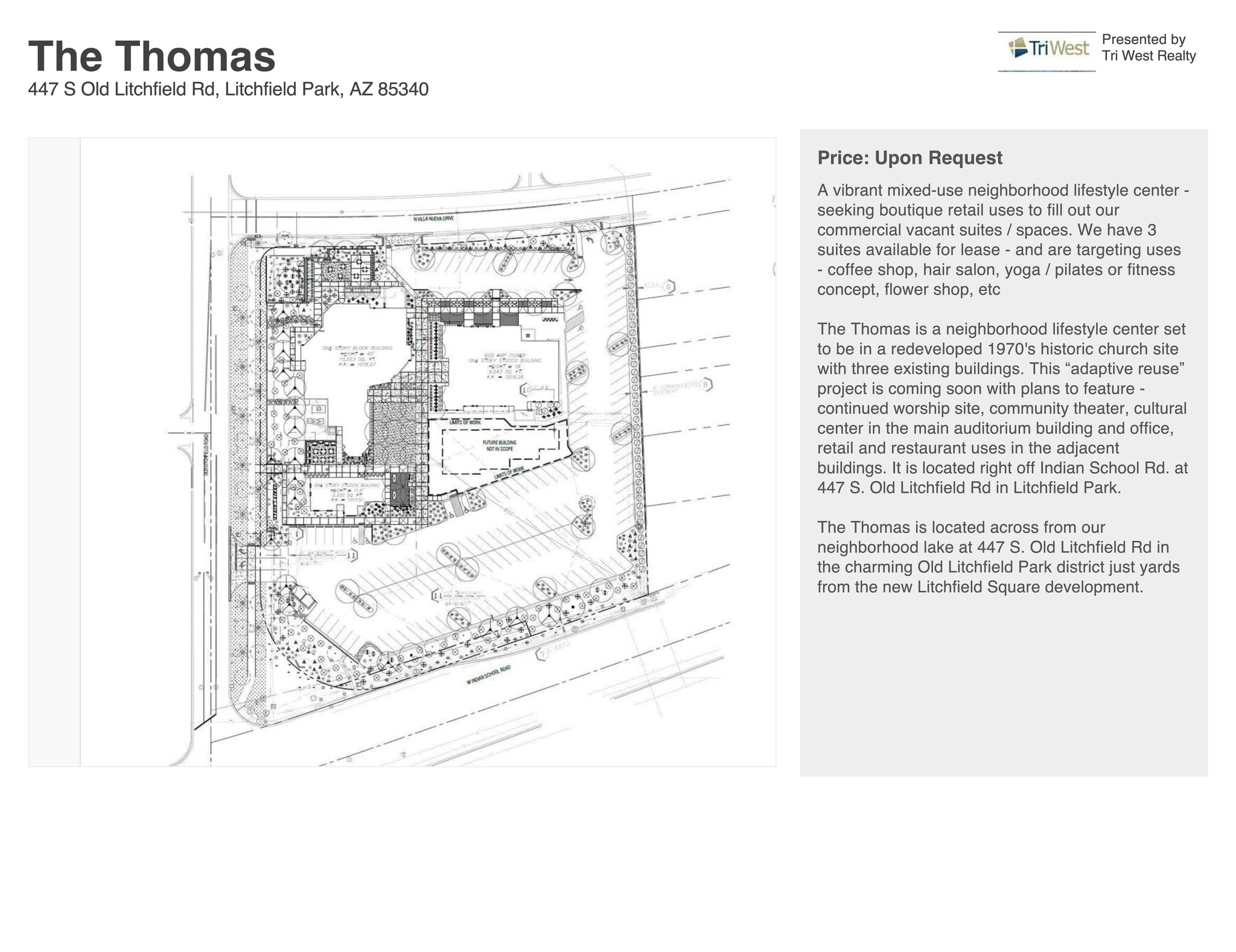 447 S Old Litchfield Rd, Litchfield Park, AZ à louer Plan de site- Image 1 de 1