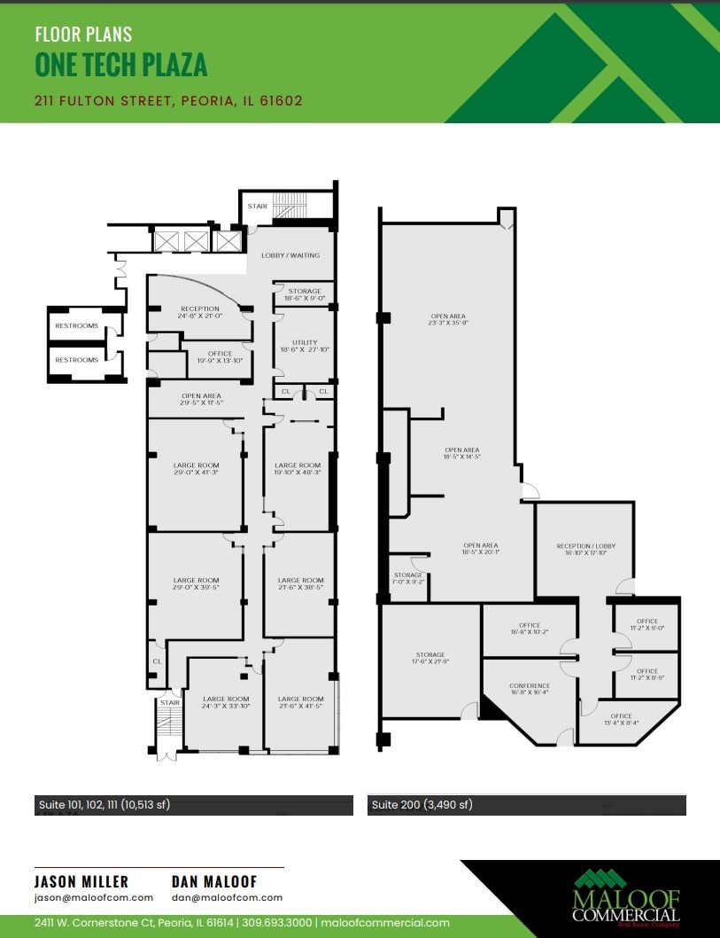 211 Fulton St, Peoria, IL for lease Floor Plan- Image 1 of 1