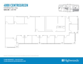2000 CentreGreen Way, Cary, NC for lease Floor Plan- Image 1 of 3