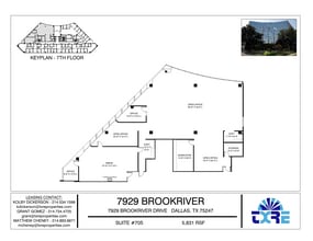 7929 Brookriver Dr, Dallas, TX à louer Plan d’étage- Image 1 de 1