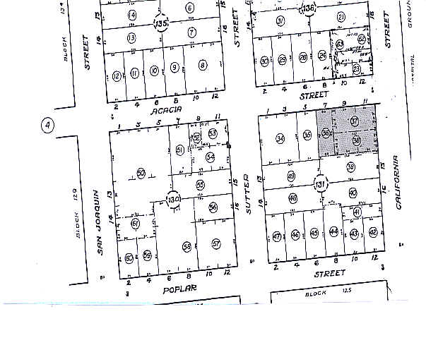 430 E Acacia St, Stockton, CA à vendre - Plan cadastral - Image 2 de 6