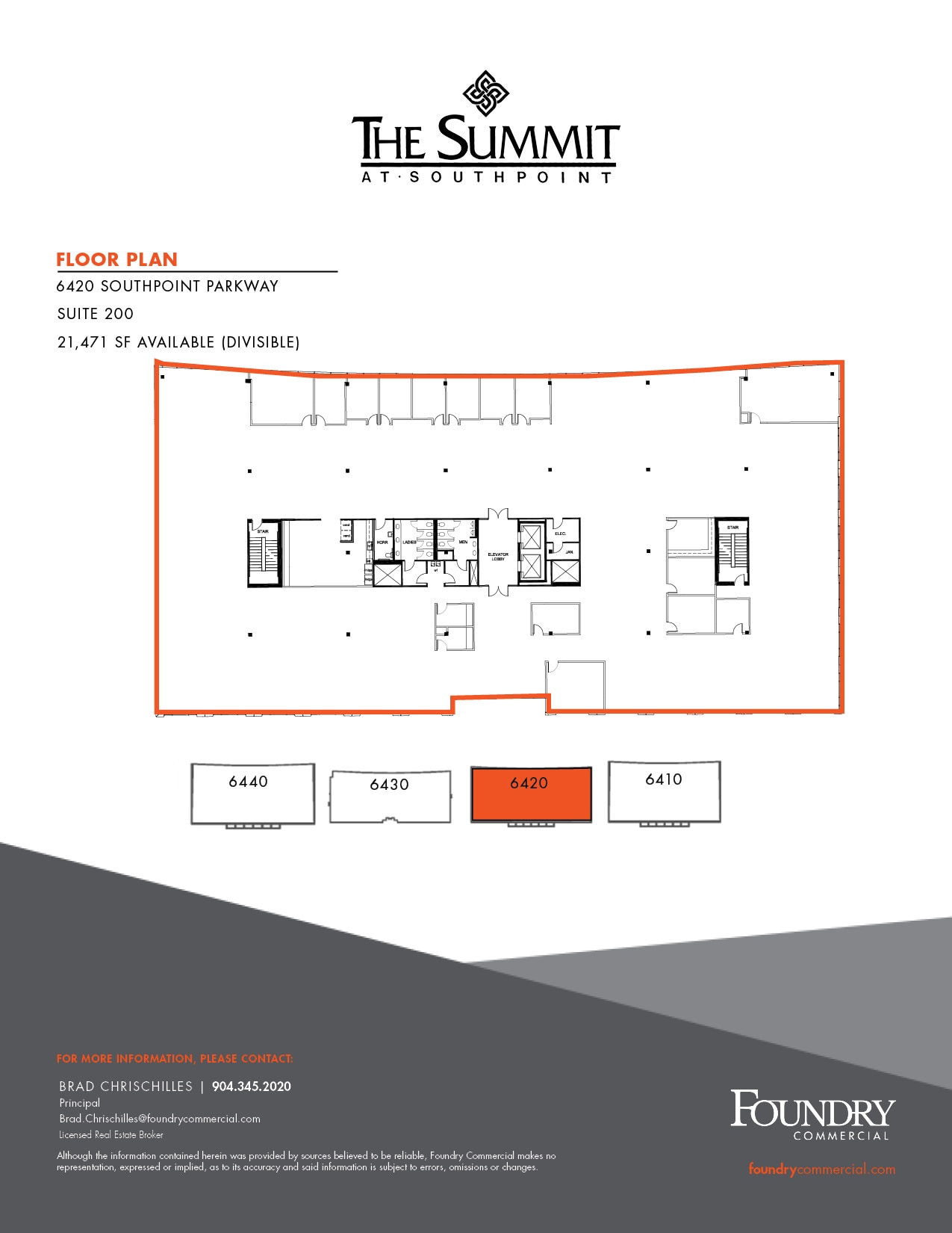 6420 Southpoint Pky, Jacksonville, FL for lease Floor Plan- Image 1 of 4