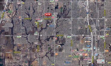 S Pennsylvania Ave & SW 117th St, Oklahoma City, OK - AERIAL map view