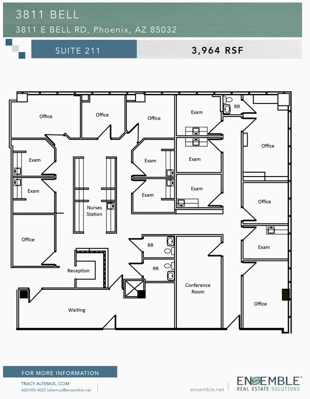 3811 E Bell Rd, Phoenix, AZ à louer Plan d  tage- Image 1 de 1