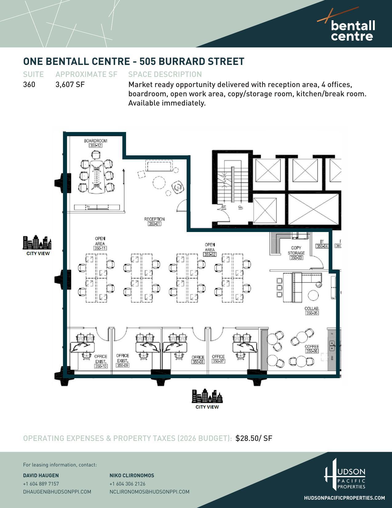 505 Burrard St, Vancouver, BC for lease Floor Plan- Image 1 of 1