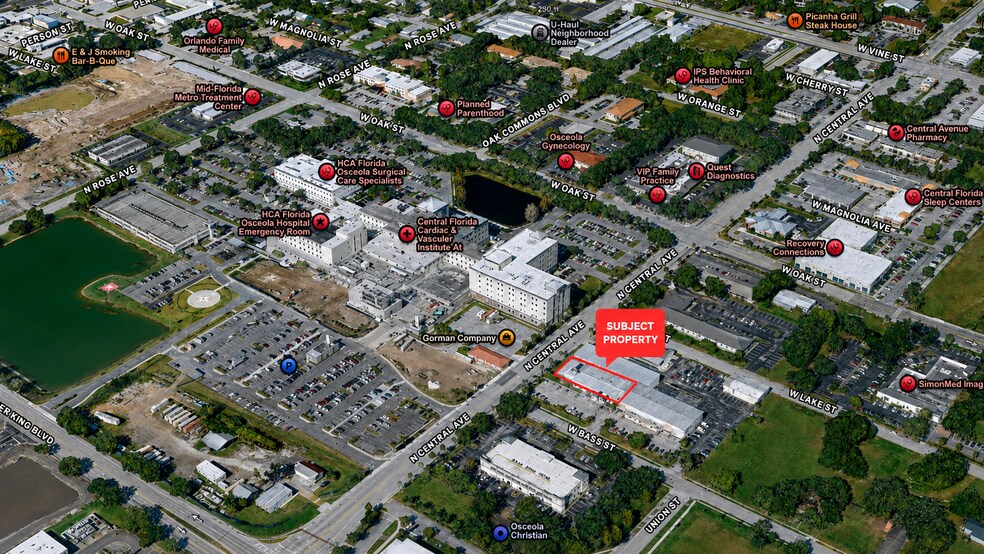 309-313 W Bass St, Kissimmee, FL à louer - Aérien - Image 3 de 19