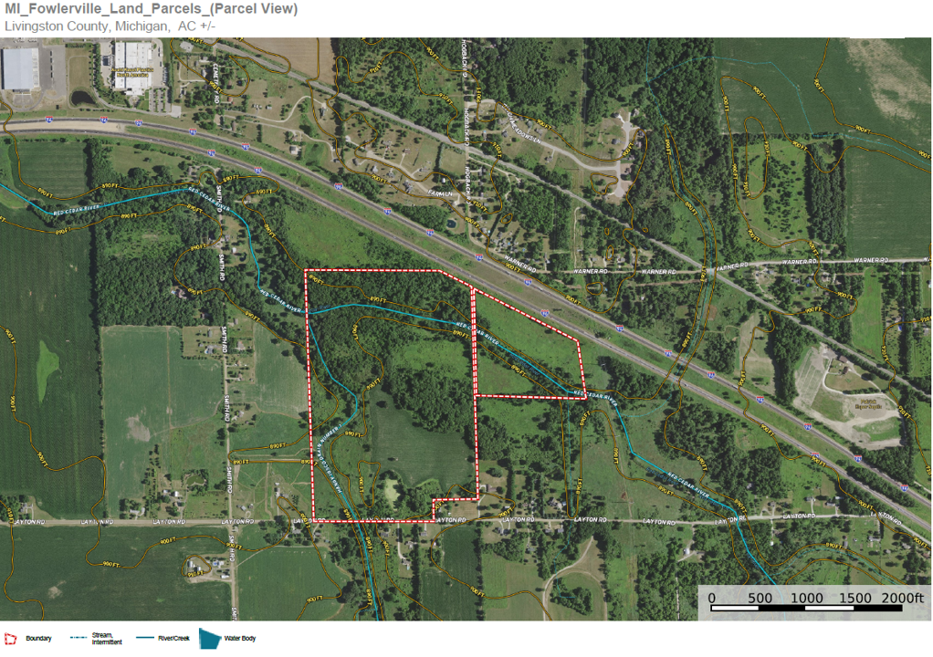 Layton Rd., Fowlerville, MI for sale Aerial- Image 1 of 1