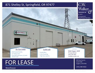 Plus de détails pour 869-875 Shelley St, Springfield, OR - Industriel à louer