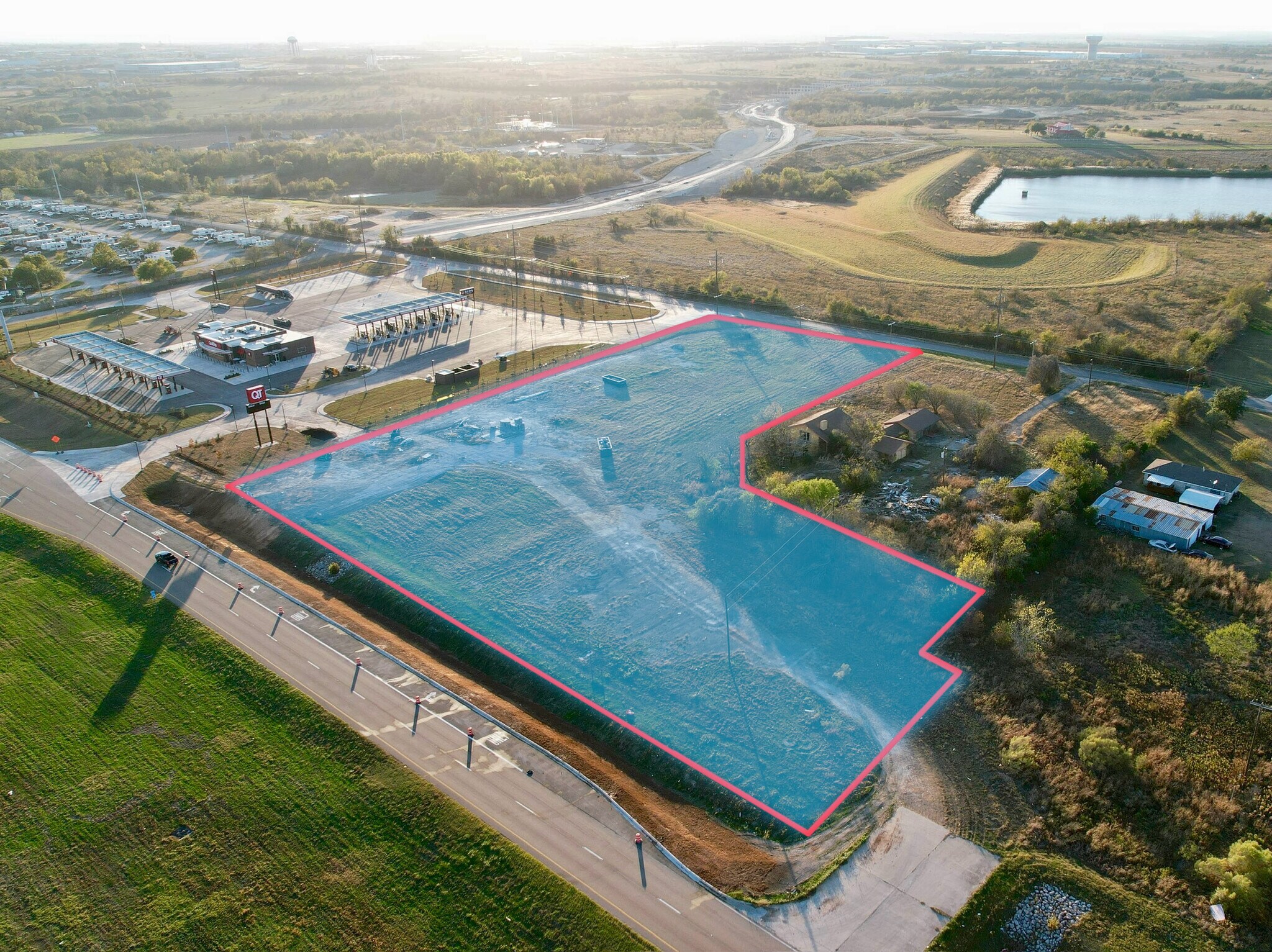 NWC of IH-35 and Hart Road, Temple, TX for sale Aerial- Image 1 of 4