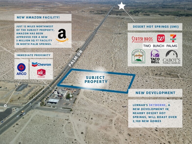 Palm Dr., Desert Hot Springs, CA for sale - Building Photo - Image 2 of 4