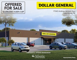 Plus de détails pour 17340 Andrew Jackson hwy, Laurinburg, NC - Vente au détail à vendre