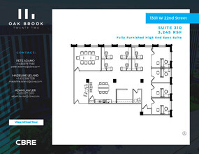 1301 W 22nd St, Oak Brook, IL for lease Floor Plan- Image 1 of 1