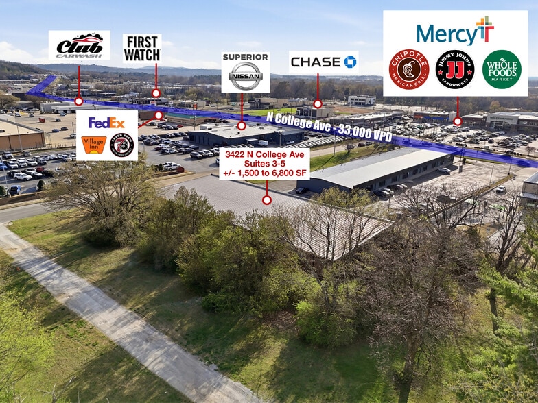 3416-3422 N College Ave, Fayetteville, AR for lease - Building Photo - Image 2 of 45