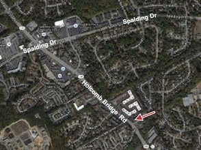 3800 Holcomb Bridge Rd, Peachtree Corners, GA - AERIAL  map view - Image1